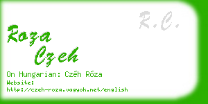 roza czeh business card