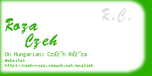 roza czeh business card